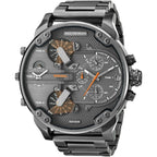 Diesel DZ7315 Mr. Daddy 2.0 Chronograph Men's Watch – Grey Dial & Grey Stainless Steel Strap