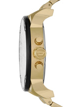 Diesel DZ7333 Mr. Daddy 2.0 Chronograph Men's Watch – Black Dial & Gold Stainless Steel Strap