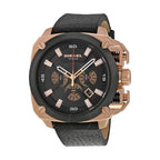 Diesel DZ7346 BAMF Chronograph Men's Watch – Black Dial & Black Leather Strap