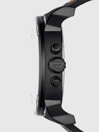 Diesel DZ7350 Mr. Daddy 2.0 Chronograph Men's Watch – Black Dial & Black Leather Strap