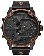 Diesel DZ7400 Mr. Daddy 2.0 Chronograph Men's Watch – Black Dial & Black Stainless Steel Strap