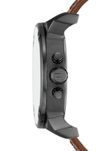 Diesel DZ7413 Mr. Daddy Chronograph Men's Watch – Grey Dial & Brown Leather Strap