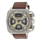 Diesel DZ7343 BAMF Chronograph Men's Watch – Beige Dial & Brown Leather Strap