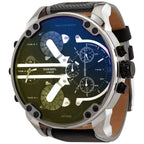 Diesel DZ7429 Mr. Daddy 2.0 Chronograph Men's Watch – Black Dial & Grey Nylon Strap