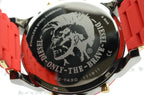 Diesel DZ7430 Mr. Daddy 2.0 Chronograph Men's Watch – Grey Dial & Red Rubber Strap