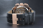 Diesel DZ7346 BAMF Chronograph Men's Watch – Black Dial & Black Leather Strap
