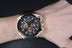 Diesel DZ7346 BAMF Chronograph Men's Watch – Black Dial & Black Leather Strap