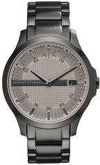 Armani Exchange Hampton AX2135 Men's Chronograph Watch – Grey Dial with Coordinated Grey Stainless Steel Strap