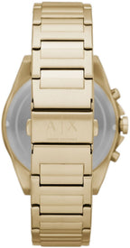Armani Exchange Drexler AX2602 Men's Chronograph Watch – Gold Dial with Gold Stainless Steel Strap