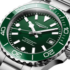 longines HydroConquest 39mm - Green on Bracelet