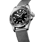 longines HydroConquest 39mm - Black on Mesh Bracelet