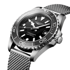 longines HydroConquest 39mm - Black on Mesh Bracelet