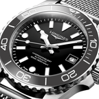 longines HydroConquest 39mm - Black on Mesh Bracelet