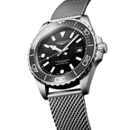 longines HydroConquest 42mm - Black on Mesh Bracelet