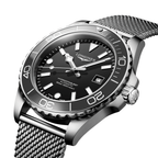 longines HydroConquest 42mm - Black on Mesh Bracelet