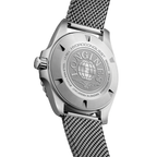 longines HydroConquest 42mm - Blue, Black Bezel on Mesh Bracelet