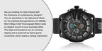Diesel DZ4514 Mega Chief Chronograph Men's Watch – Black Dial & Black Mesh Bracelet