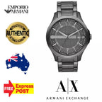 Armani Exchange Hampton AX2135 Men's Chronograph Watch – Grey Dial with Coordinated Grey Stainless Steel Strap
