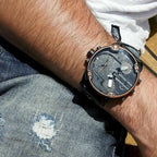 Diesel DZ7400 Mr. Daddy 2.0 Chronograph Men's Watch – Black Dial & Black Stainless Steel Strap