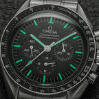 Speedmaster Moonwatch Professional Hesalite 42mm - Black on Bracelet