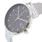Armani Exchange Cayde AX2714 Men's Chronograph – Black Dial with Silver Mesh Stainless Steel Strap