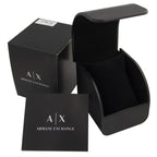 Armani Exchange Outerbanks AX1343 Men's Chronograph Watch – Black Dial with Black Silicone Strap