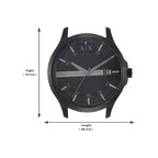 Armani Exchange Hampton AX2104 Men's Chronograph – Black Dial with Black Stainless Steel Strap