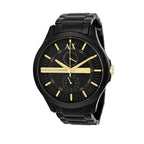 Armani Exchange Hampton AX2121 Men's Chronograph Watch – Black Dial with Black Stainless Steel Strap