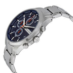 Armani Exchange Hampton AX2155 Men's Chronograph Watch – Blue Dial with Silver Stainless Steel Strap