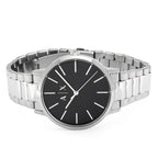 Armani Exchange Cayde AX2700 Men's Analog Watch – Black Dial with Silver Stainless Steel Bracelet