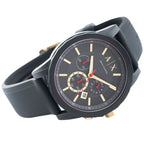 Armani Exchange Outerbanks AX1335 Men's Chronograph Watch – Blue Dial with Blue Silicone Strap