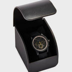 Armani Exchange Outerbanks AX1343 Men's Chronograph Watch – Black Dial with Black Silicone Strap