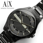 Armani Exchange Hampton AX2104 Men's Chronograph – Black Dial with Black Stainless Steel Strap