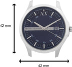 Armani Exchange Hampton AX2132 Men's Chronograph – Blue Dial with Silver Stainless Steel Bracelet