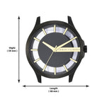 Armani Exchange Hampton Series AX2192 Men's Chronograph – Black Dial with Matching Black Stainless Steel Bracelet