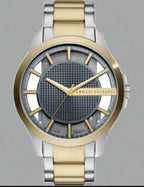 Armani Exchange Hampton Series AX2403 Men's Chronograph Watch – Grey Dial with Two-Tone Stainless Steel Band