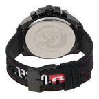 Diesel DZ4512 Mega Chief Chronograph Men's Watch – Silver Dial & Black Leather Strap