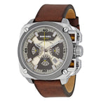 Diesel DZ7343 BAMF Chronograph Men's Watch – Beige Dial & Brown Leather Strap