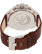 Diesel DZ4281 Mega Chief Chronograph Men's Watch – Blue Dial & Brown Leather Strap