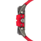 Diesel DZ4427 Mega Chief Chronograph Men's Watch – Black Dial & Red Silicone Strap