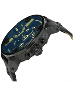 Diesel DZ7257 Little Daddy Chronograph Men's Watch – Blue Dial & Black Leather StrapDiesel DZ7257 Little Daddy Chronograph Men's Watch – Blue Dial & Black Leather Strap
