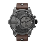 Diesel DZ7258 Little Daddy SBA Men's Watch – Grey Dial & Brown Leather Strap