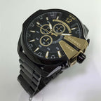 Diesel DZ4338 Mega Chief Chronograph Men's Watch – Black Dial & Black Stainless Steel Strap