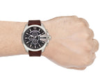 Diesel DZ4290 Mega Chief Chronograph Men's Watch – Black Dial & Brown Leather Strap