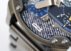 Diesel DZ7331 Big Daddy 2.0 Chronograph Men's Watch – Blue Dial & Grey Stainless Steel Strap