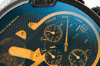 Diesel DZ7429 Mr. Daddy 2.0 Chronograph Men's Watch – Black Dial & Grey Nylon Strap