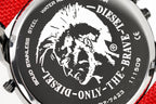 Diesel DZ7423 Mr. Daddy 2.0 Chronograph Men's Watch – Grey Dial & Red Rubber Strap