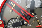 Diesel DZ7430 Mr. Daddy 2.0 Chronograph Men's Watch – Grey Dial & Red Rubber Strap