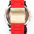 Diesel DZ7430 Mr. Daddy 2.0 Chronograph Men's Watch – Grey Dial & Red Rubber Strap