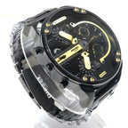 Diesel DZ7435 Mr. Daddy 2.0 Chronograph Men's Watch – Black Dial & Black Stainless Steel Strap